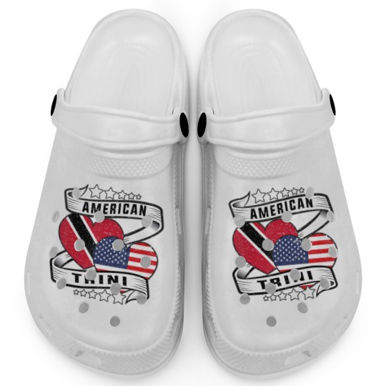 Discover trinidad american flag trini half trinidad and half american Clogs
