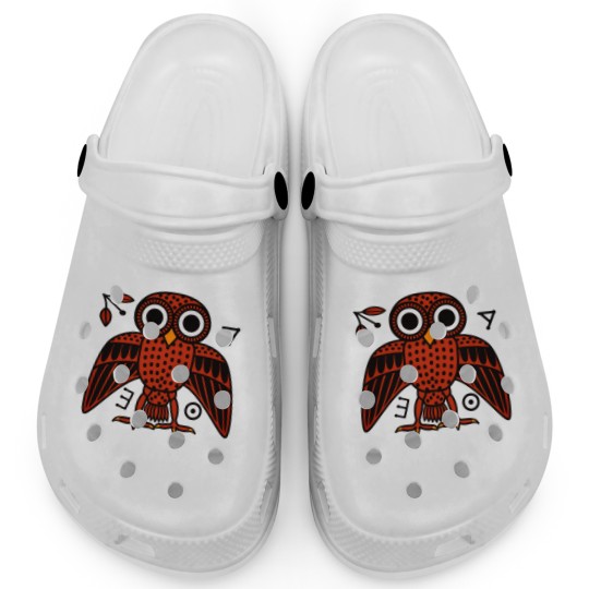 Discover Cute Athenian Owl from Ancient Greece Clogs