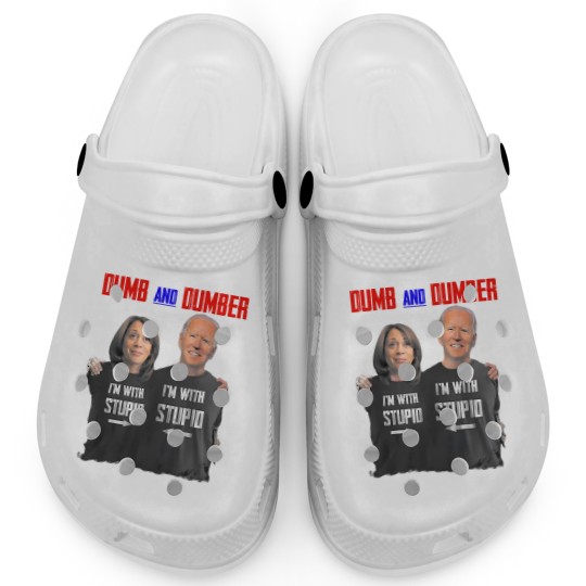 Discover Biden Harris Dumb and Dumber Trump 2024 Clogs, Take America Back Trump, President Trump Clogs