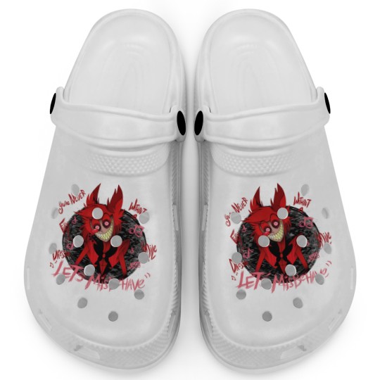 Discover Alastor Clogs - Let's Misbehave Theme