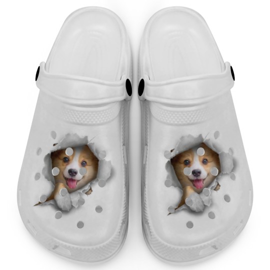 Discover Cute Corgi Funny Owner Clogs