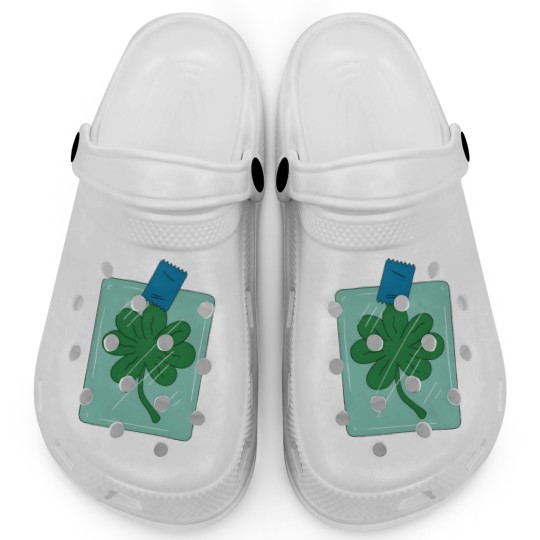 Discover Frys 7 leaf clover - Futurama Clogs