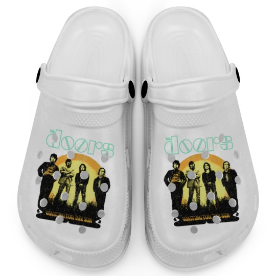 Discover The Doors Waiting for the Sun Jim Morrison Grey Licensed Clogs Clogs Men