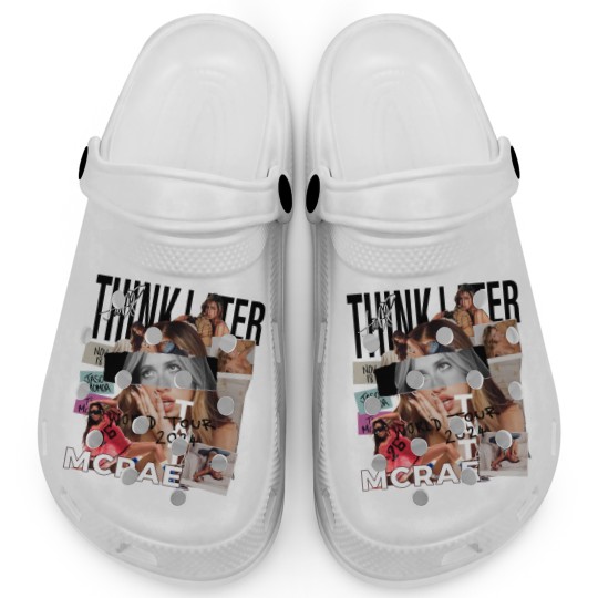 Discover Tate Mcrae Clogs, Think Later World Tour 2024 Clogs