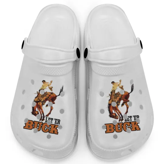 Discover Pendleton Oreon Let 'Er Buck Sticker Clogs