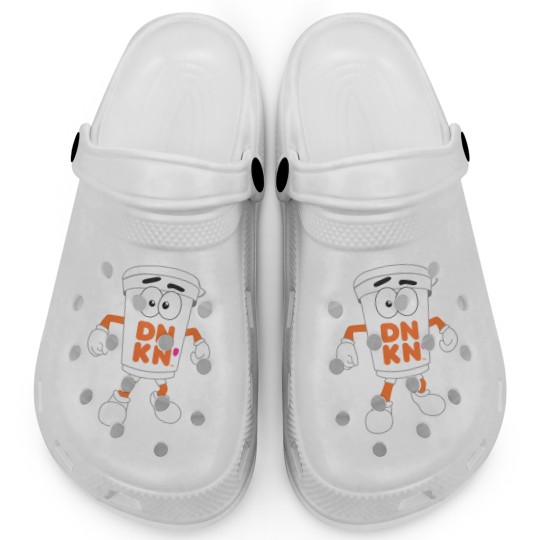 Discover Cuppy Coffee Dunkin Mascot Clogs