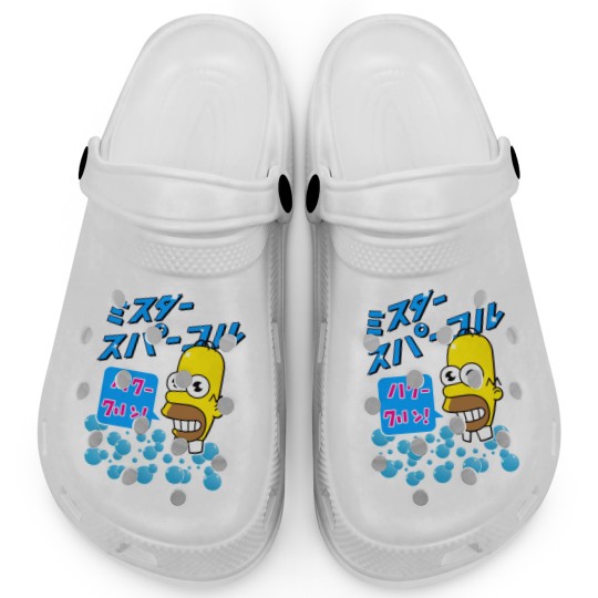 Discover Mr. Sparkle Japanese Homer Classic Clogs