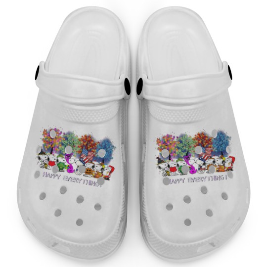 Discover Happy Everything Snoopy Charlie Clogs