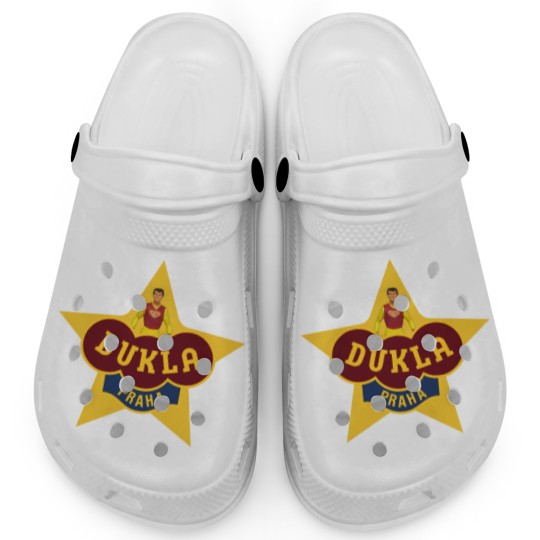 Discover Dukla Prague Away Kit Classic Clogs