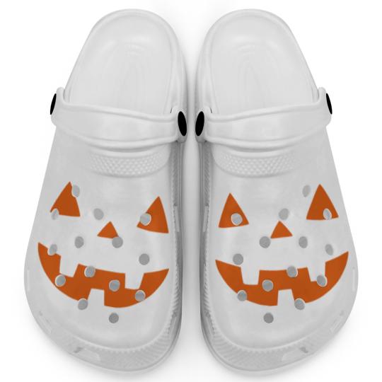 Discover Cute Pumpkin Face Clogs
