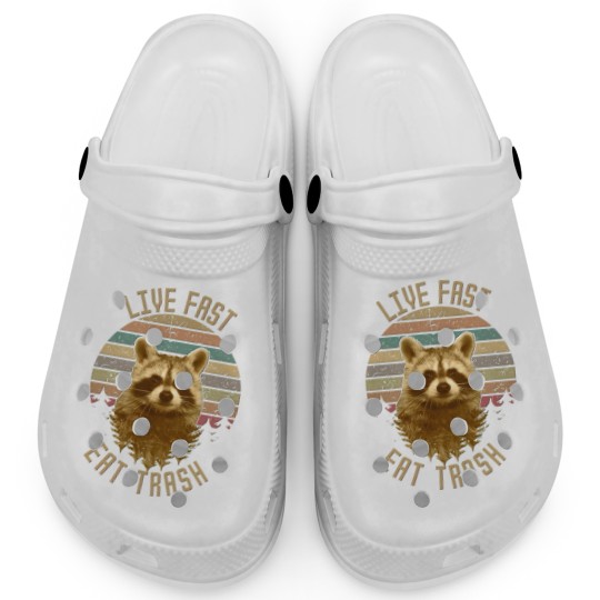 Discover Live Fast Eat Trash Clogs