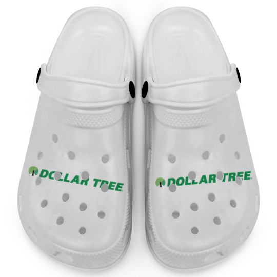 Discover Dollar Tree Logo Clogs