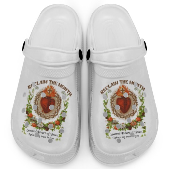 Discover Catholic Clogs Reclaim the Month Sacred Heart of Jesus Clogs