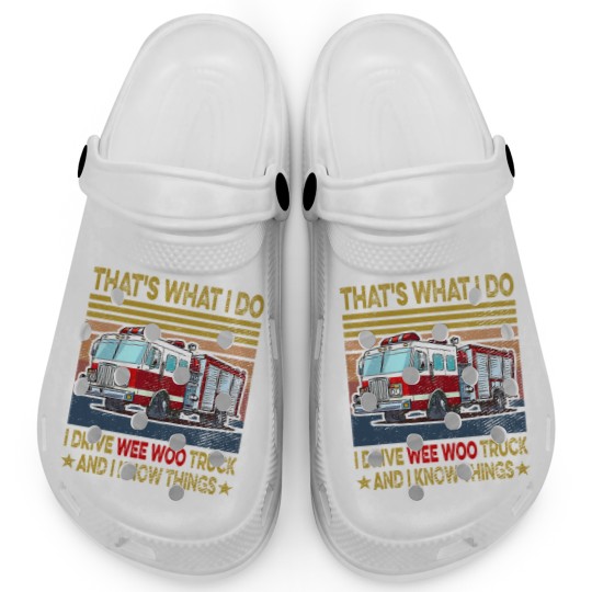 Discover Nn I Drive Wee Woo Truck FireFighter Costume Fireman Clogs