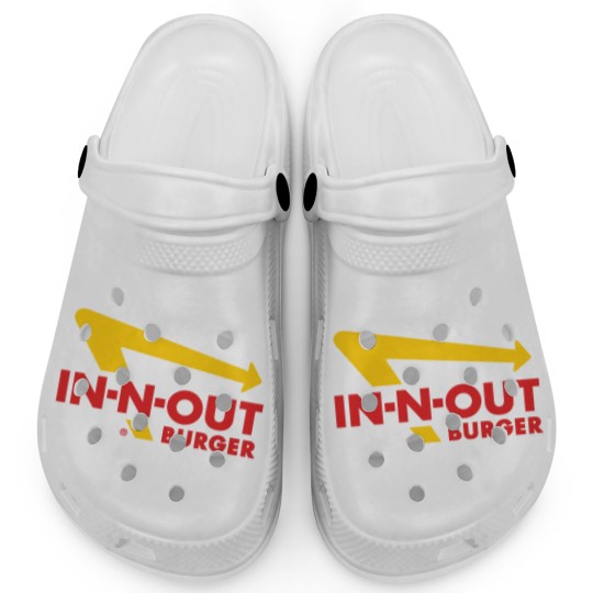 Discover In And Out burger food logo restaurant Clogs Clogs