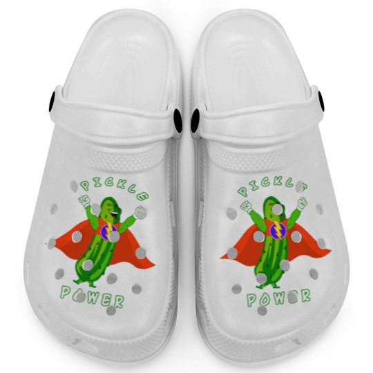 Discover Pickleball Pickle Power Super Hero Clogs