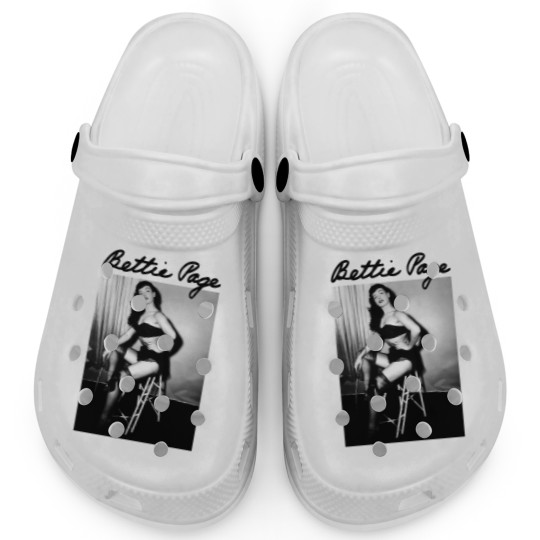 Discover Bettie Page BLACK Clogs short sleeve