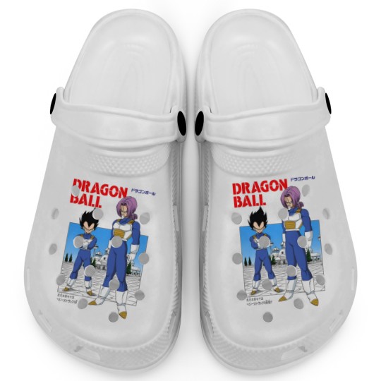 Discover DBZ Vegeta & Trunks Manga Cover Clogs