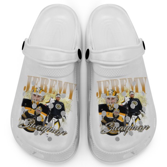 Discover Jeremy Swayman Clogs Ice Hockey American Professional Hockey Championship Sport Merch Vintage Clogs