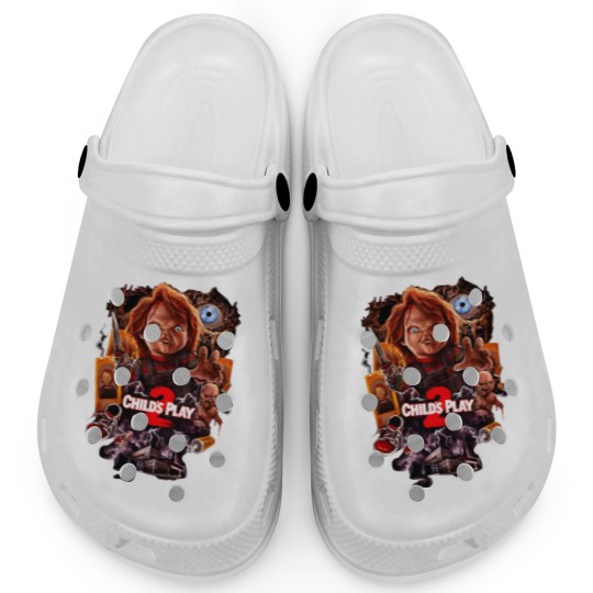 Discover Childs Play 2 Chuckys Back Clogs, Chucky Halloween Clogs, Horror Movie Clogs