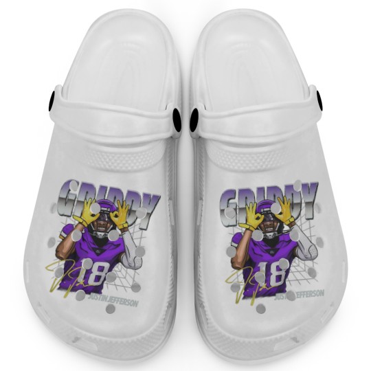 Discover Justin Jefferson Kids Clogs