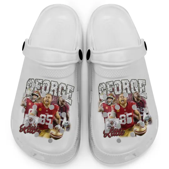 Discover Vintage 90s Graphic Style George Kittle Clogs, San Francisco Football