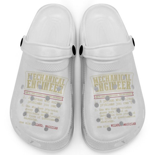 Discover Mechanical Engineer Funny Dictionary Definition Clogs
