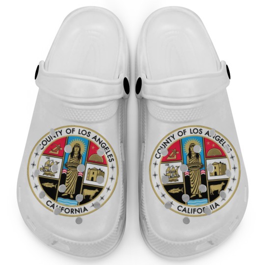 Discover County Of Los Angeles Face Masks Clogs