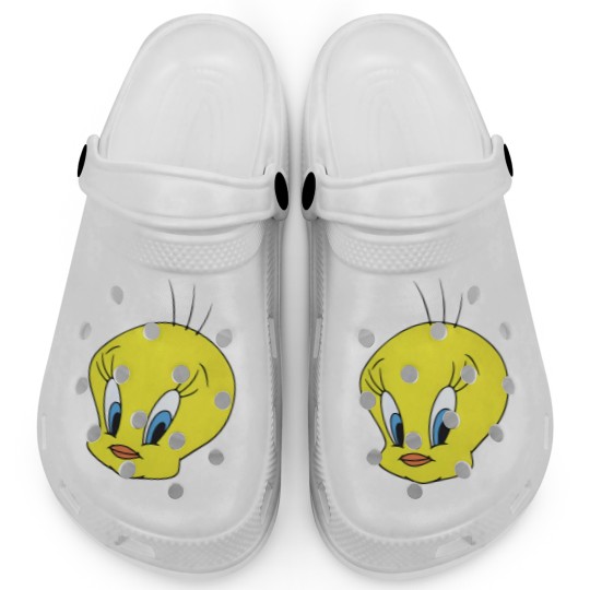 Discover Tweety Bird  gender neutral short sleeved Clogs