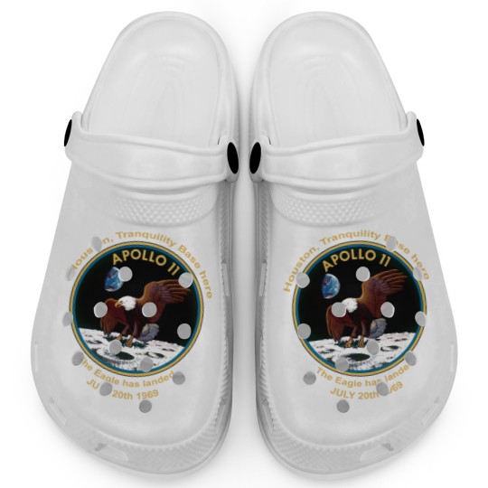 Discover NASA Apollo 11 Flight Patch The Eagle has landed Clogs