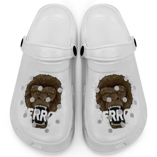 Discover Monkey Terror - Gorilla Ape Alpha Leader Zoo Rage Clogs