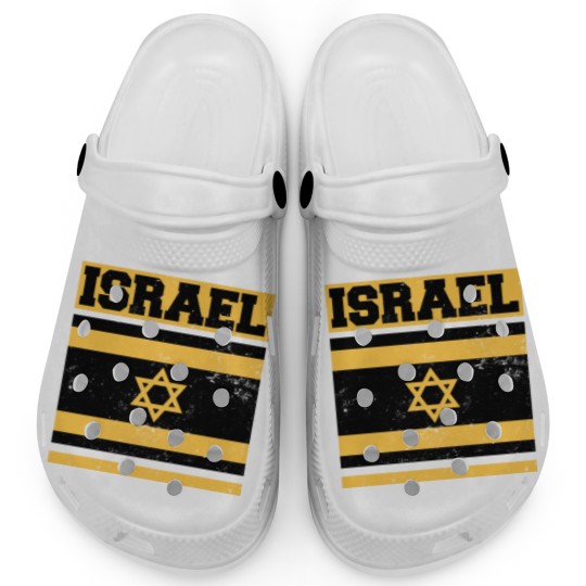 Discover Jewish Joke Patriotic Israeli Flag Gift Clogs