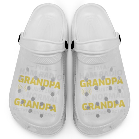Discover Amateur Ham Radio Grandpa Fathers day Gift Clogs