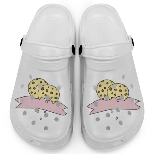 Discover Cookies Chocolate Bakery Hand Drawn Doodle Clogs