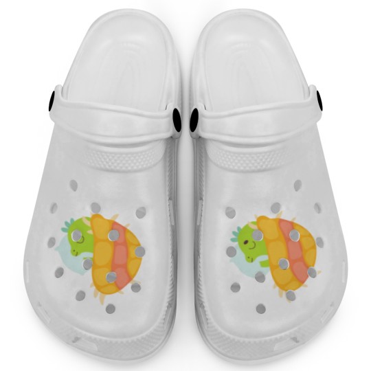 Discover Cute little dino sleeping Clogs