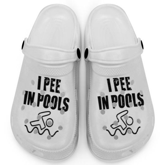 Discover i pee in pools i pee urinate in the pool Clogs