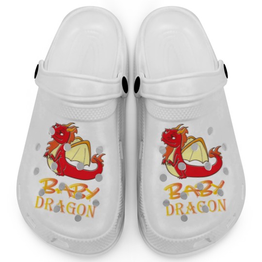 Discover Baby Dragon Illustration Graphic Dragon And Funny Clogs