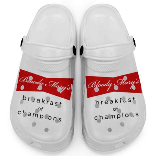 Discover Bloody Mary's Breakfast Of Champions Clogs