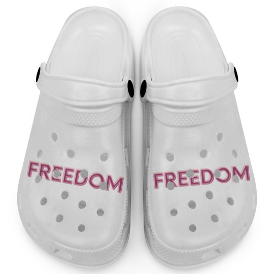 Discover Freedom People World Together Clogs