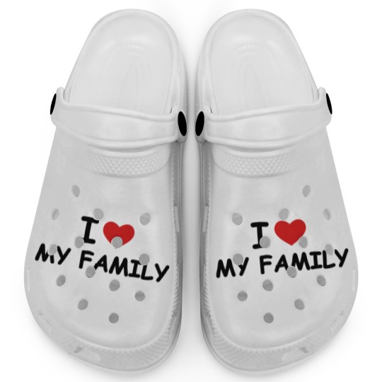 Discover I love my family Clogs