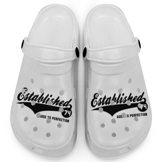 Discover Established 1974 - Birthday Anniversaire Design Clogs