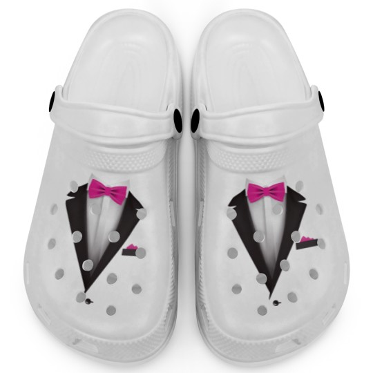 Discover Tuxedo  with Pink Bowtie For Weddings T- Clogs
