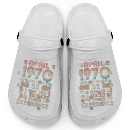 Discover Born April 1970 52Nd Birthday Made In 1970 52 Year Clogs