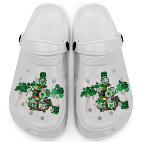 Discover Cute Green Shamrock Decor With Happy St Patricks D Clogs