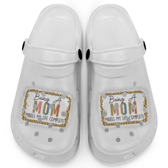 Discover Being A Mom Makes My Life Complete Leopard Mother' Clogs