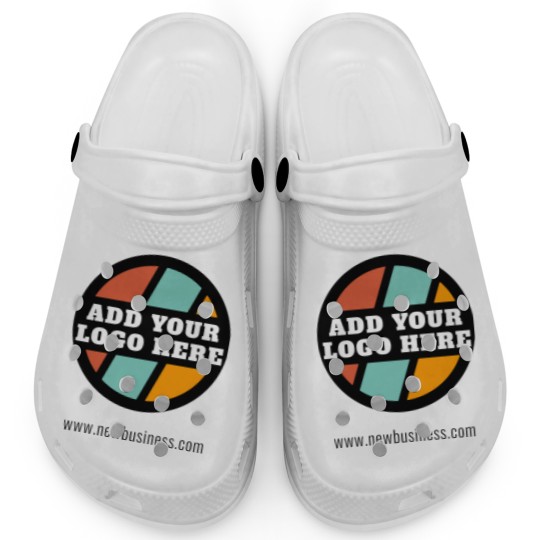 Discover Add Your Business Logo Website Company Employee Polo Clogs
