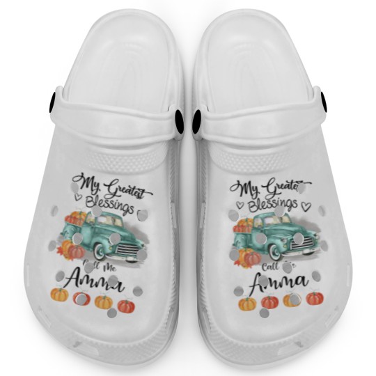 Discover Womens My Greatest Blessings Call Me Amma Bumpkin Clogs