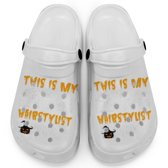 Discover Funny Barber | This Is My Boo Hairstylist Costume Sweat Clogs