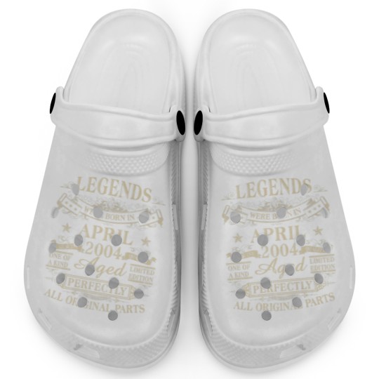Discover Legends Were Born In April 2004 18Th Birthday Gift Clogs