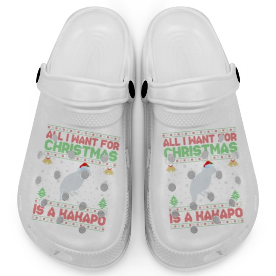 Discover Funny Ugly All I Want For Christmas Is A Kakapo Clogs